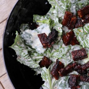 Market Recipe Blog: Tempeh Bacon Caesar Salad