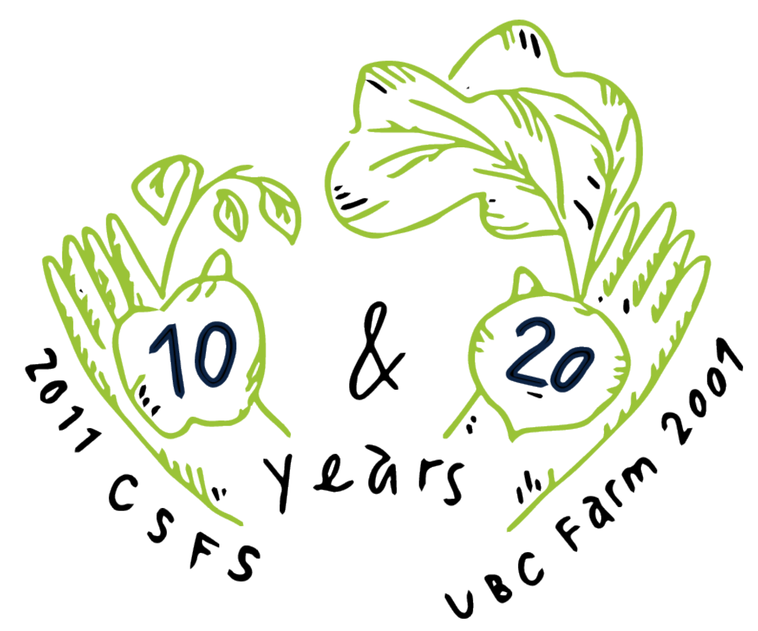 Mixed colours anniversary logo