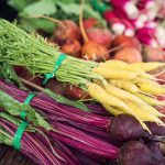 carrots and a bunch of different vegetables