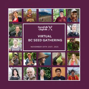 The Biennial BC Seed Gathering is Virtual for 2021