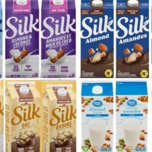 Silk and Great Value plant-based beverage cartons